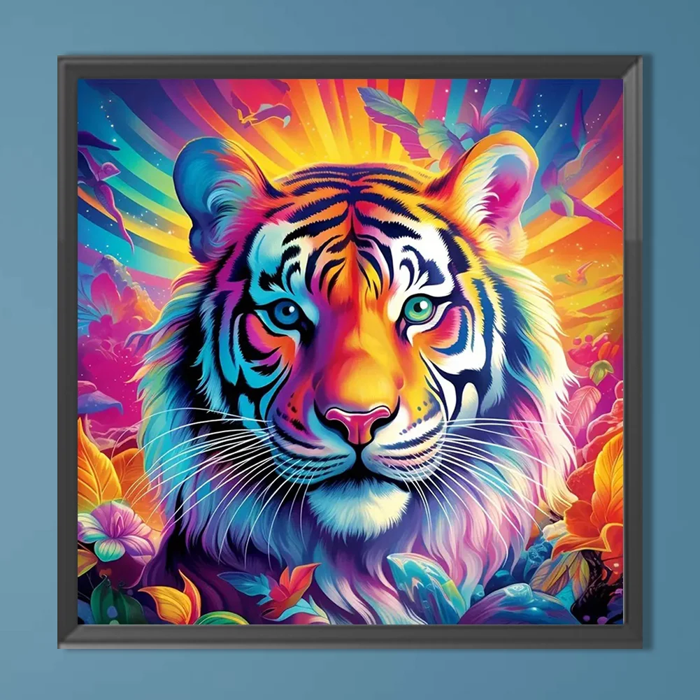 Diamond Painting - Full Round Drill - Tiger(Canvas|40*40cm)