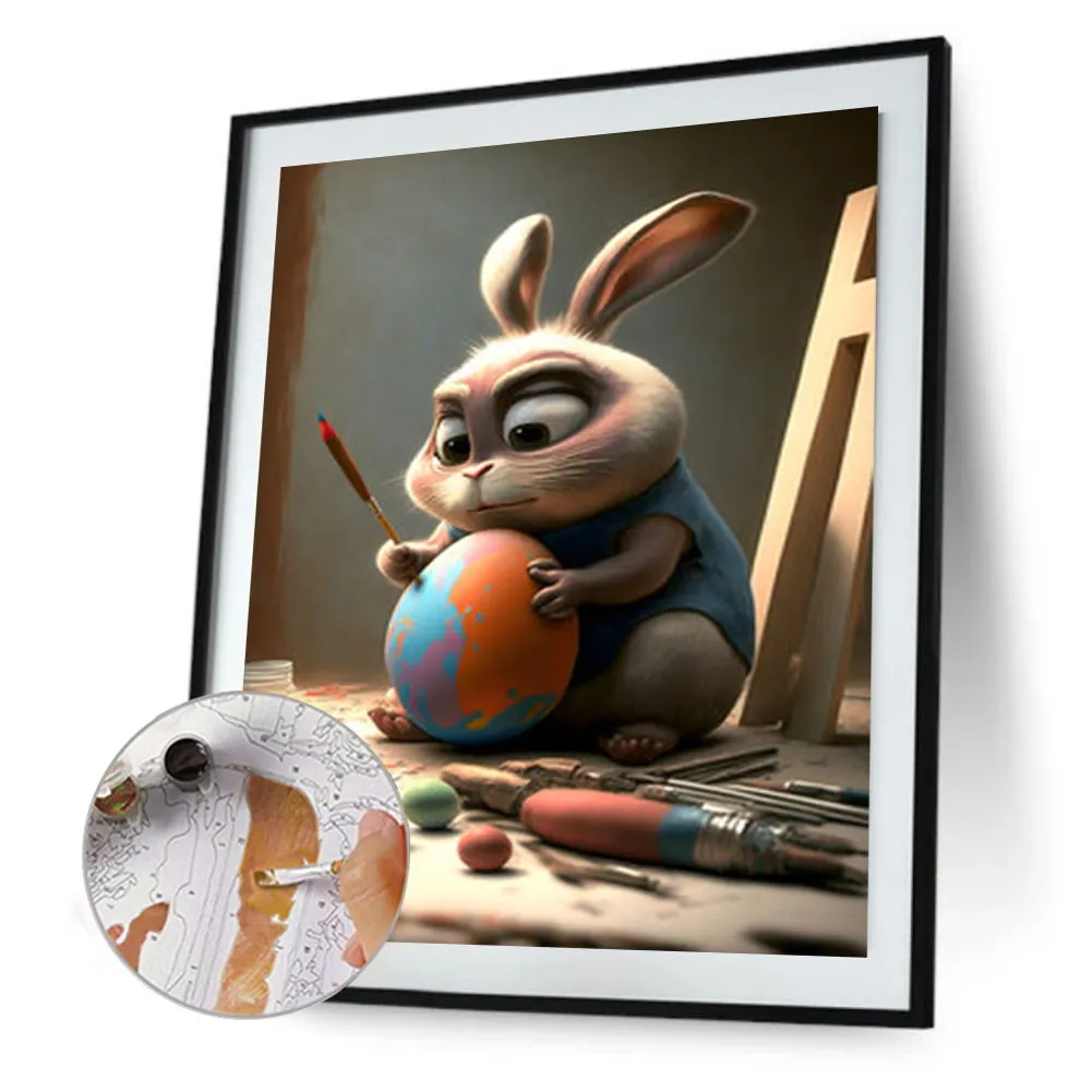 DIY Paint By Number 30*40cm - Easter Bunny