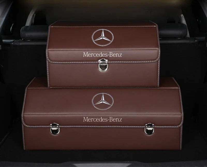 Car Trunk Leather Storage Box