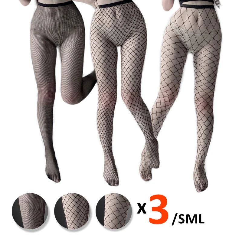 Billionm Pcs Set Womens High Waist Tights Breathable Sexy Fishnet Stockings Cosplay Bunny Stretchy Fabric Pantyhose Fashion SocksNew