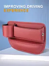 Car Seat  Organizer Leather Side Storage Box Car Seat Side Drink Phone Holder