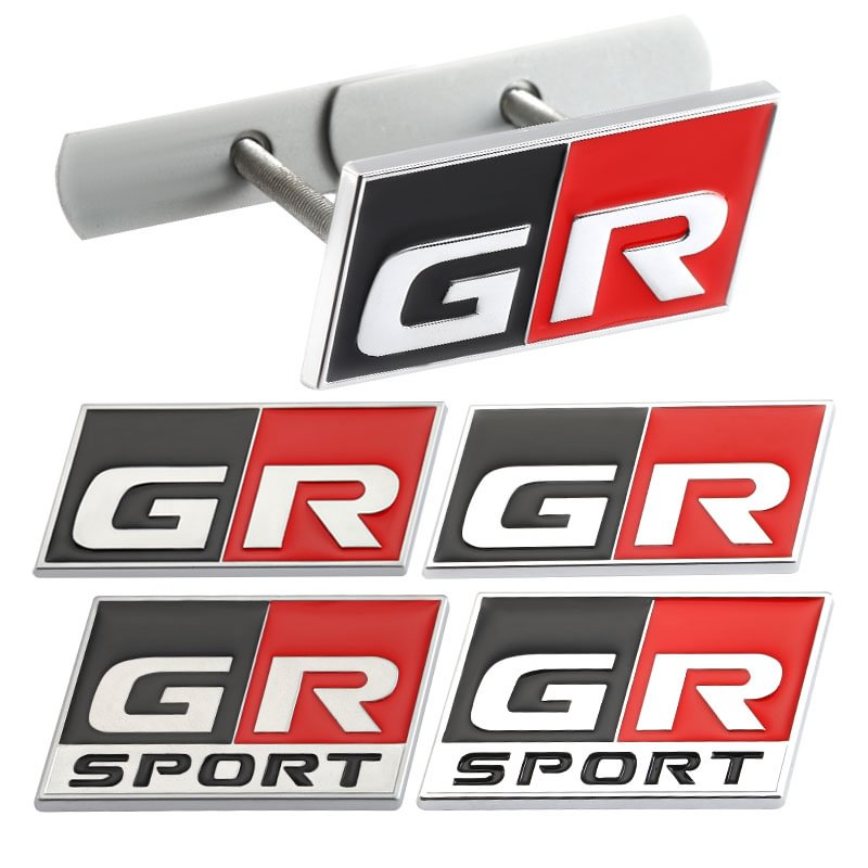 GR Sport Decal Front Hood Grille Emblem Badge Sticker  for Toyota HV YARiS Prius Lexus voiturehub dxncar