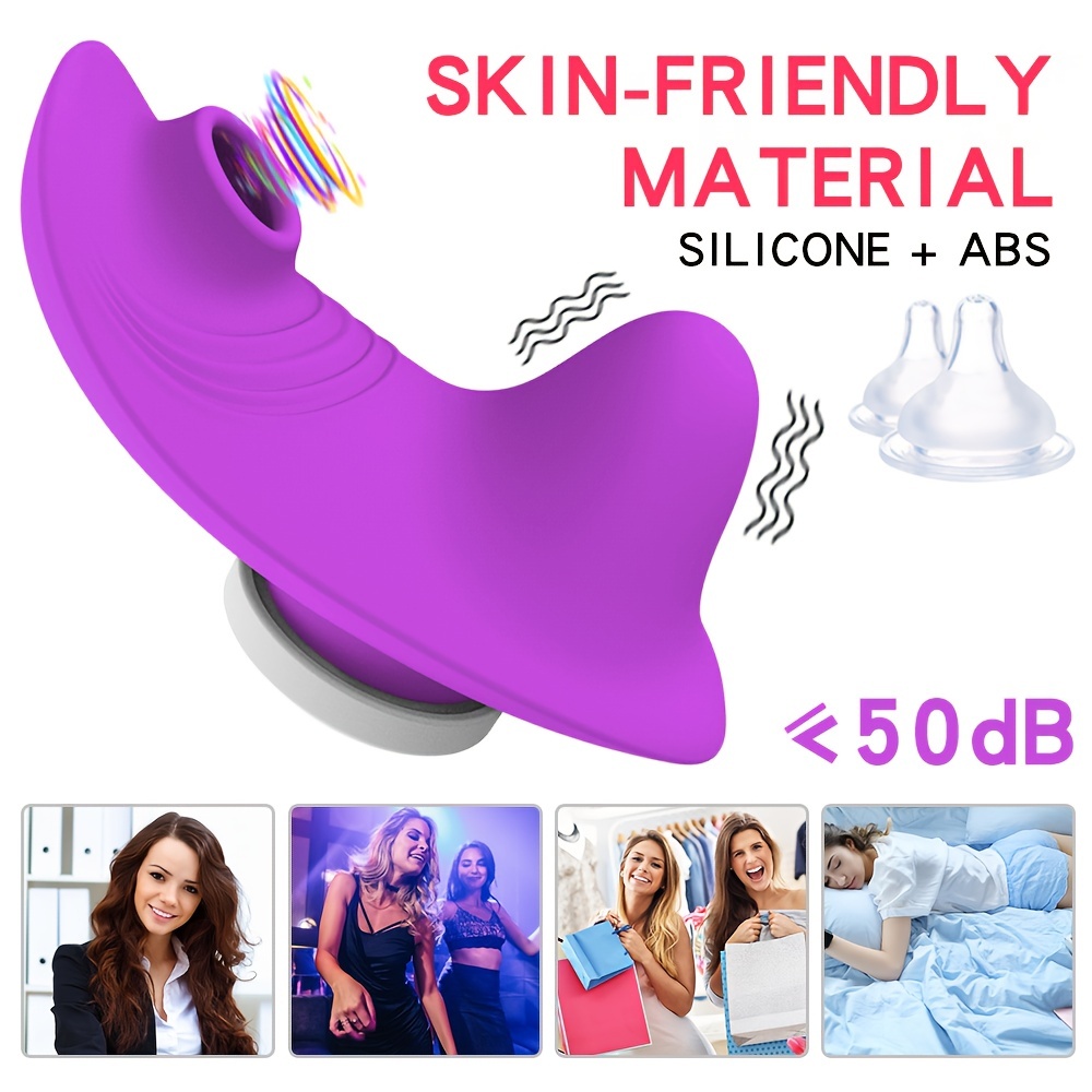 Wearable Panty Sucking Vibrator with Remote Control, 10 Vibration Modes