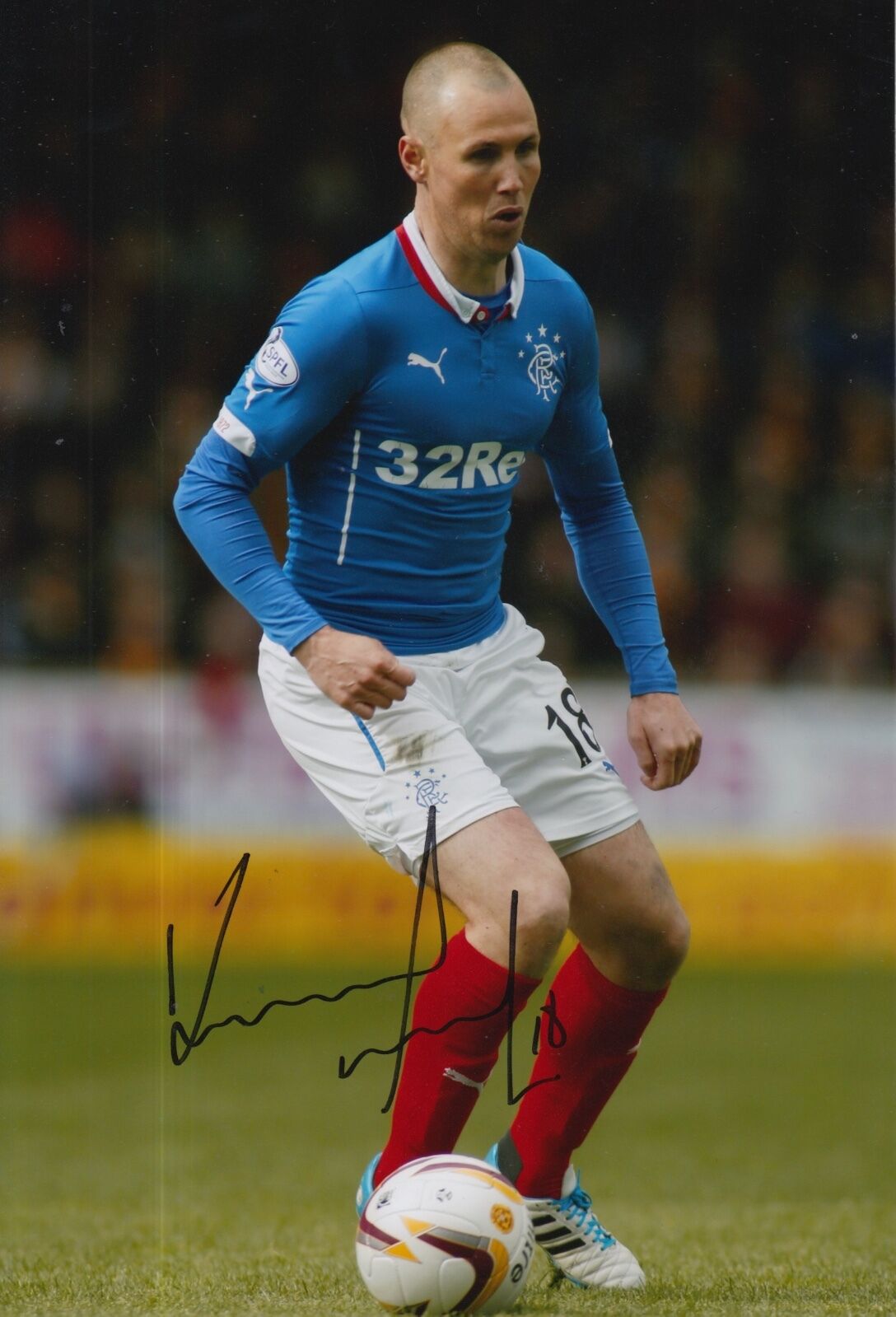 RANGERS HAND SIGNED KENNY MILLER 12X8 Photo Poster painting PROOF 5.