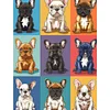Französische Bulldogge - quadratischer Bohrer Diamantmalerei - 35*45cm