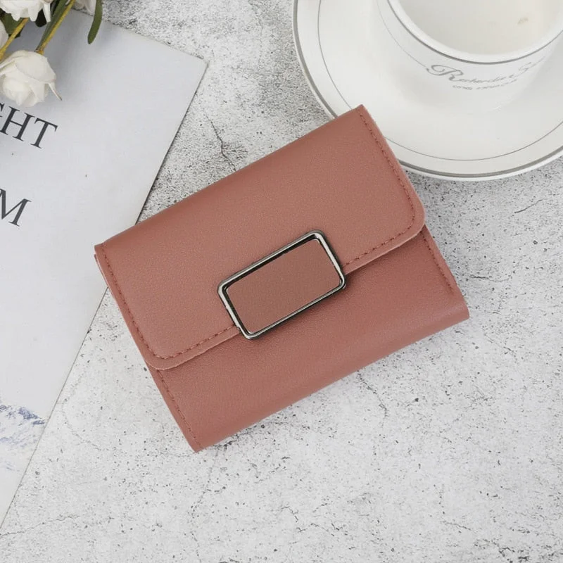 Women Wallets Small Fashion Brand Leather Purse Women Ladies Card Bag for Women 2019 Clutch Women Female Purse Money Clip Wallet