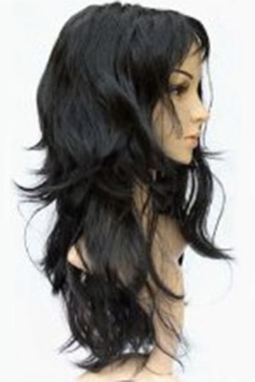 Black Cute Cosplay Ladies Curly Hair Wig-elleschic