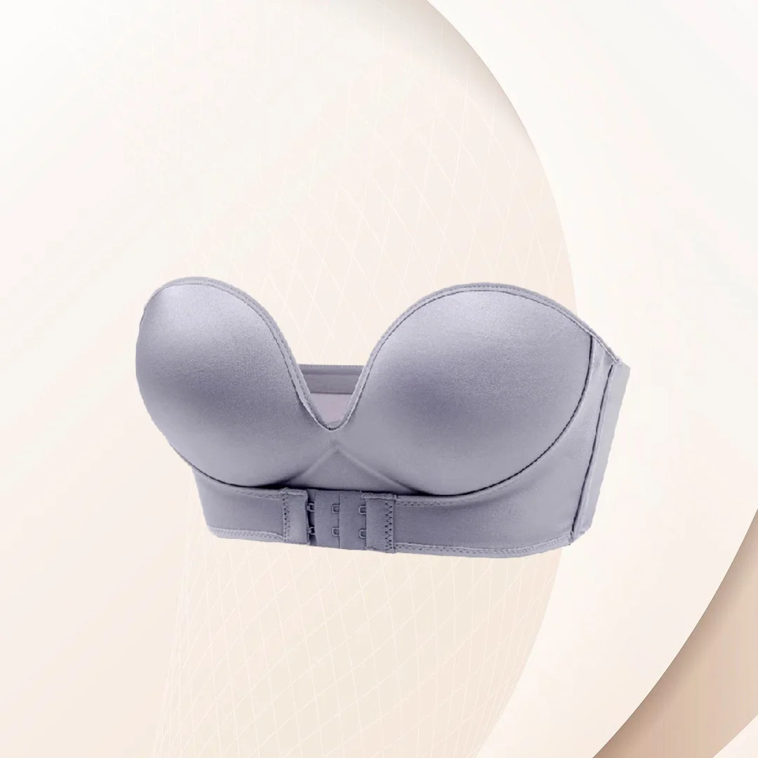 STRAPLESS PUSH UP BRA😍Non-Slip Invisible Front Hook Underwear Bra——BUY MORE GET MORE FREE！