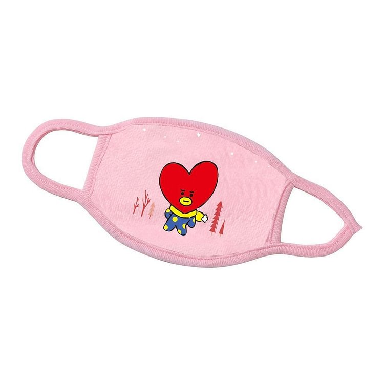BT21 Christmas Cute Plush Masks