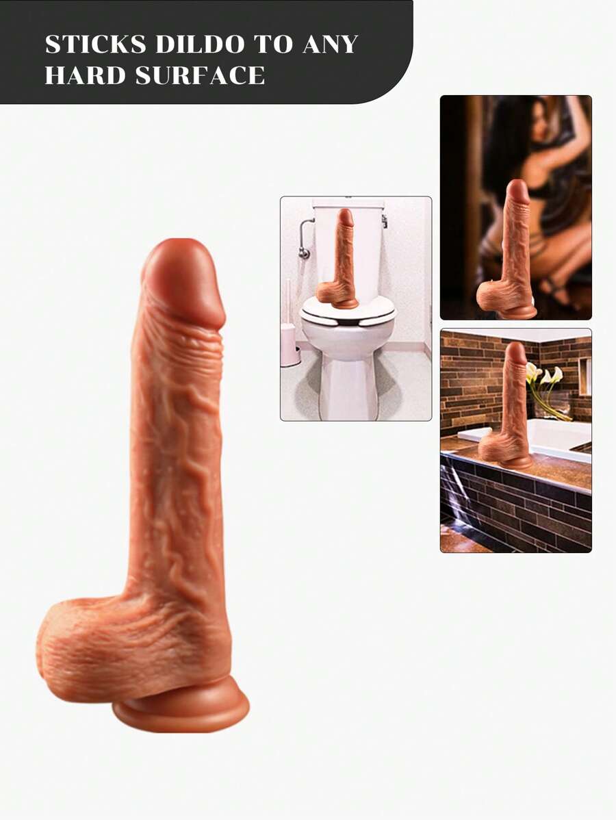 8.66 Inch Realistic Brown Dildo With Suction Cup