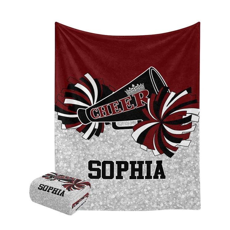 Personalized Cheer Blanket For Comfort & Unique|BKKid233[personalized name blankets][custom name blankets]