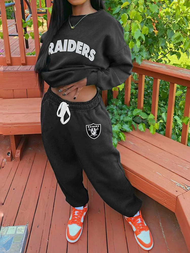 Las Vegas Raiders Sportswear Crewneck Sweatshirt Suit