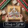 (25x25cm)DIY Pearl Painting Xmas Framed Handmade Pearl Material Art Kit Living Room Decor