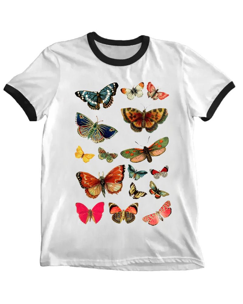 ’Air butterfly  ‘Round Neck Printing  Shirt