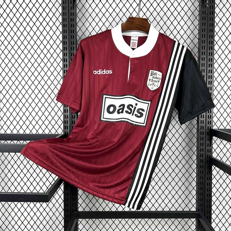 【S~4XL】Oasis x The Bolt Makers Arms 1996 Jersey - Red