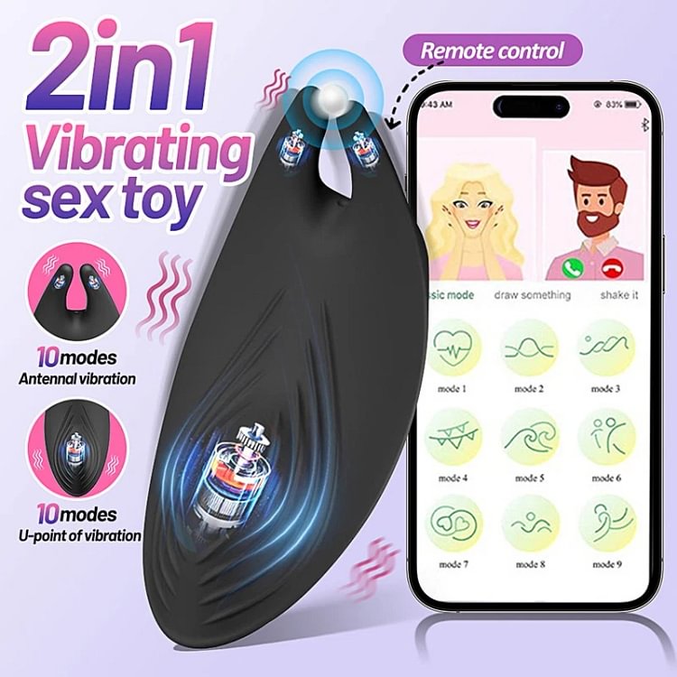 pornhint Pornhint Clit Panties Wearable Vibrator G Spot Dildo Massager Sex Toys for Women-Remote Vibrator