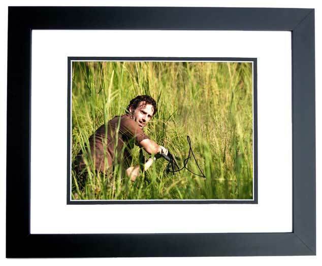 Andrew Lincoln Signed The Walking Dead 11x14 inch Photo Poster painting as Rick Grimes - FRAMED