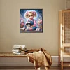 Diamond Painting-DIY Full Round Drill Girl and Dog