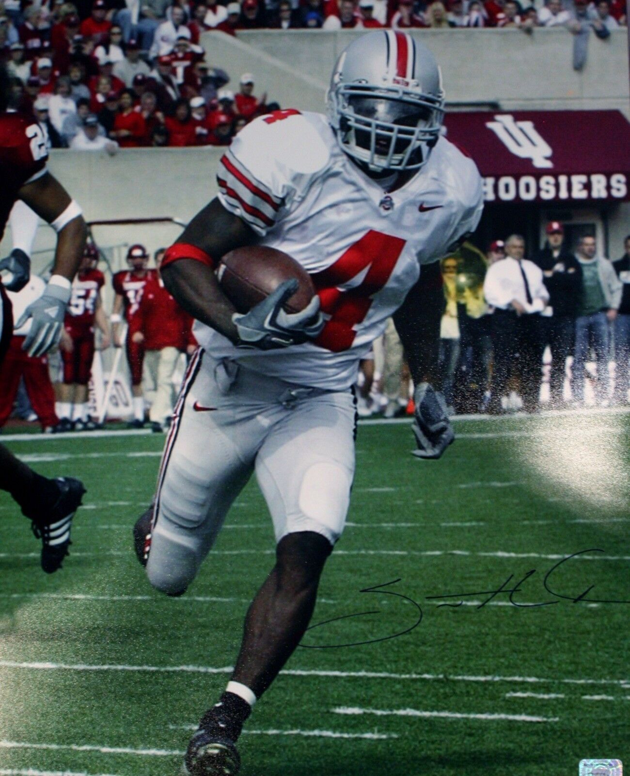 Autographed Santonio Holmes Ohio State University 16 x20 Photo Poster painting