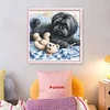Dog And Bear-11CT Stamped Cross Stitch 40*40cm/15.75*15.75in tapestrymarket