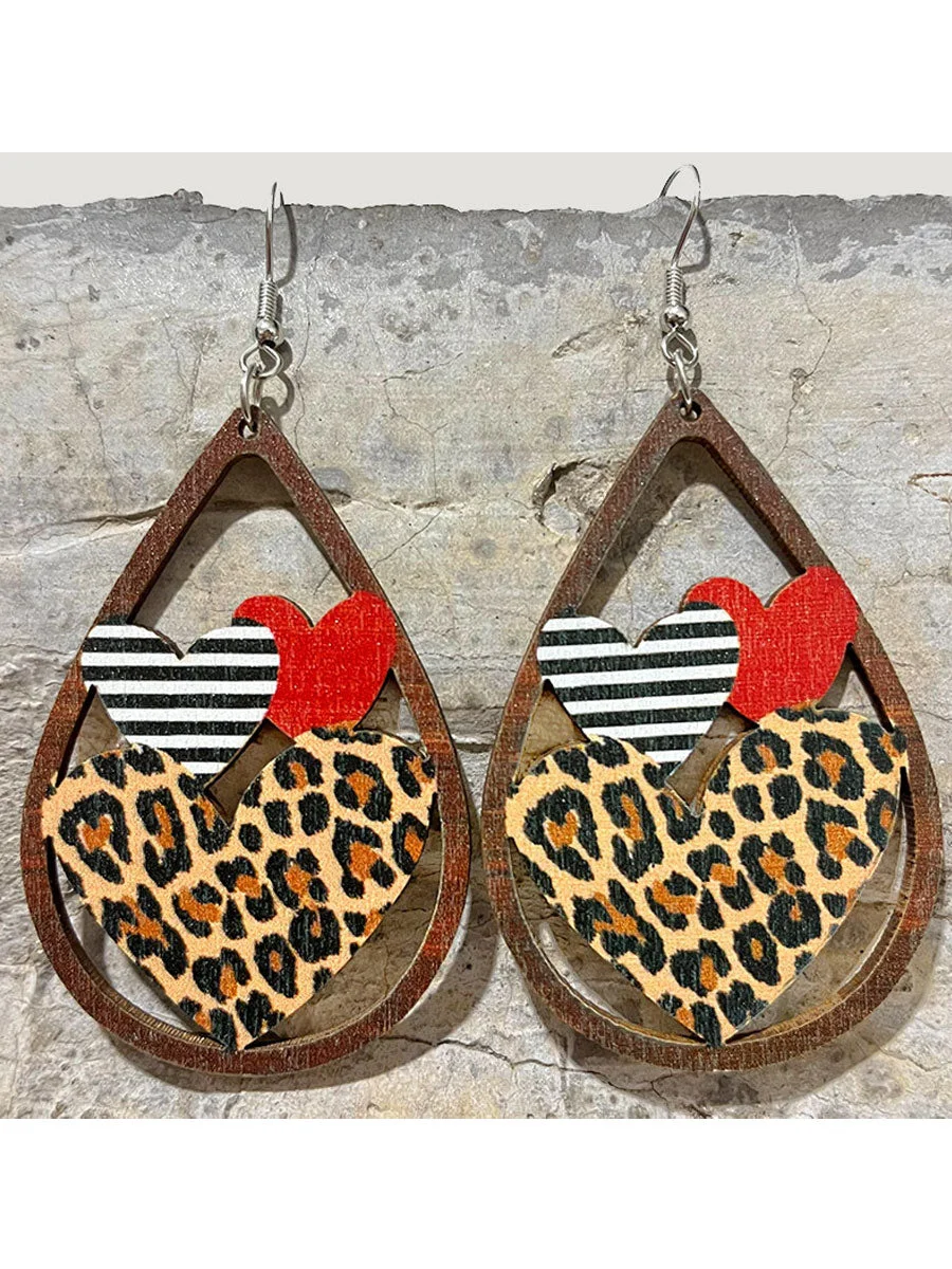 Cutout Love Heart Valentine Earrings