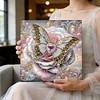 DIY Pearl Painting Butterfly for Home Wall Decor with Frame(25x25cm)