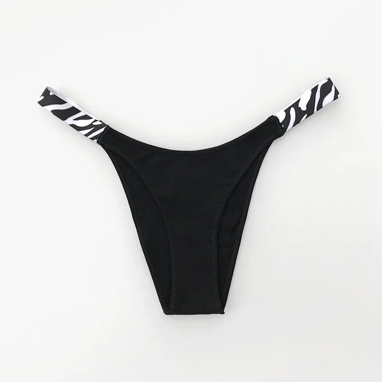 European And American New Panties Sexy Solid Color Panties Fashion Comfort Zebra G-String Low Waist Seamless Underpants Lingerie