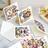 uk.everydayedeals 6Pcs DIY Diamond Painting Greeting Card - Easter Dogs