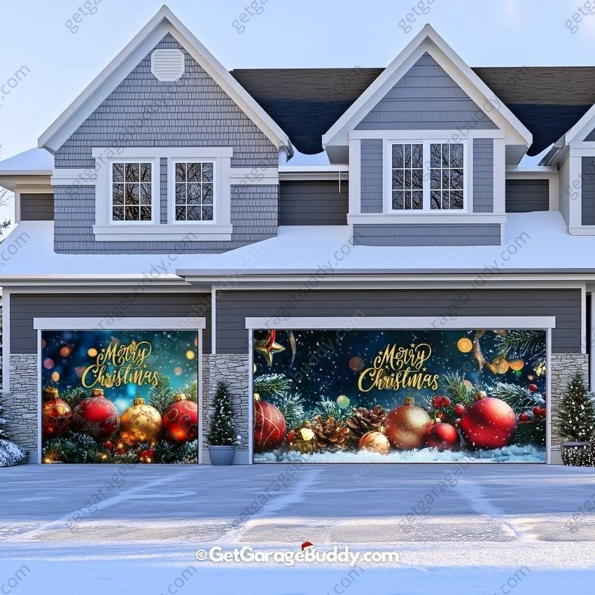 Merry Christmas | Christmas Garage Door Cover