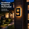 17cm Solar Lighted House Numbers IP44 Waterproof Light Up LED Address Signs