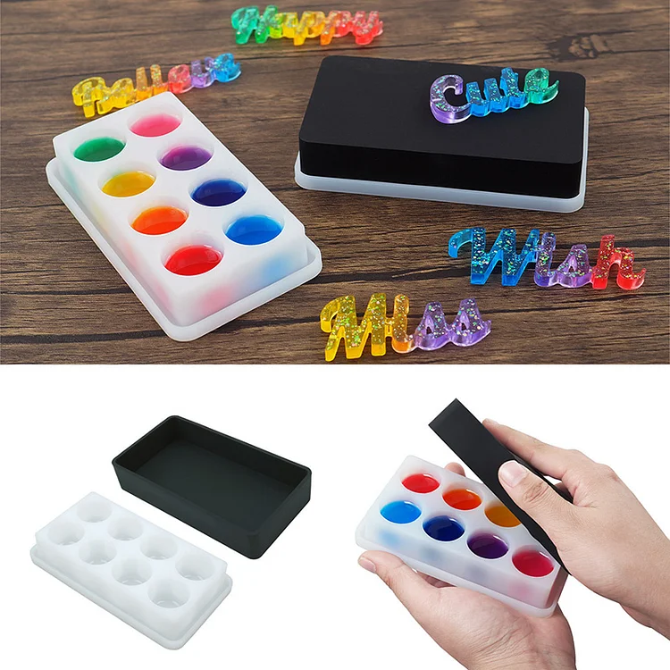 Silicone Palette with Lid for UV Resin CrazyMold