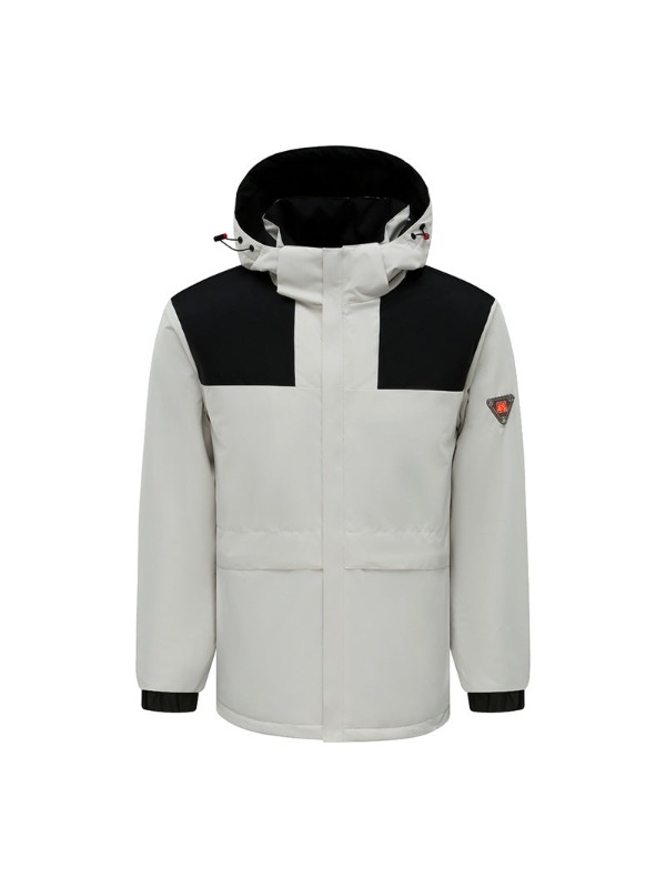 Unisex Outdoor Sports Windproof Heated Zip Up Hooded Jacket
