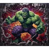 Hulk Wall - 11CT Stamped Cross Stitch 50*45cm