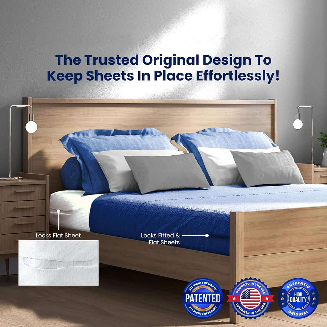 💖Last Day 49% OFF💖Sheet Holders - Secure Bed Sheets Firmly in Place - 4 Pack