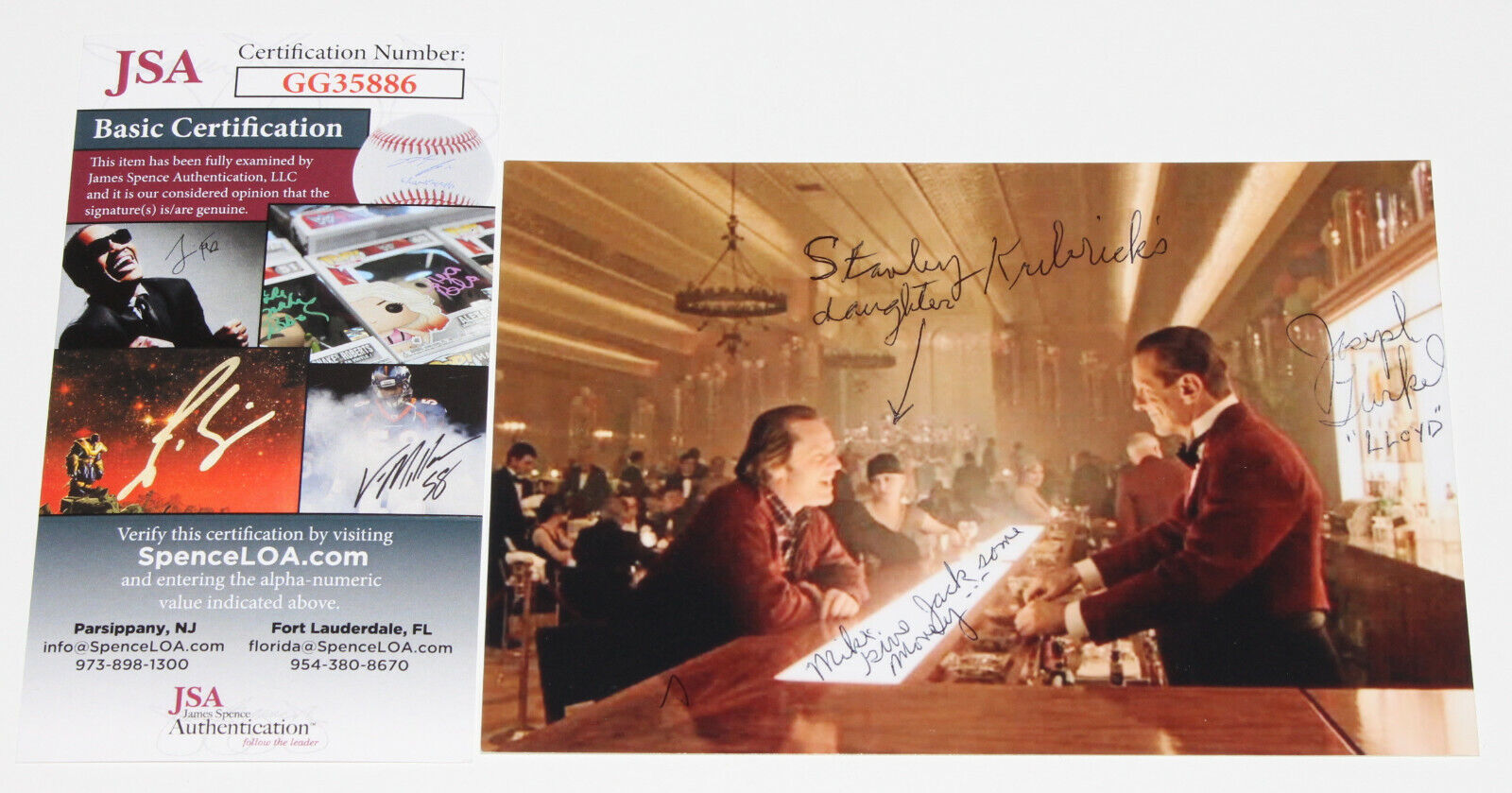 JOE TURKEL SIGNED AUTHENTIC 'THE SHINING' LLOYD 4x6 MOVIE Photo Poster painting JOSEPH COA JSA