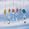 Crystal Light Catcher Light Catcher Indoor Window Hanging Light Catcher with Prism and Agate Slices for Indoor Outdoor Home Garden Wedding Decoration Rainbow Manufacturing