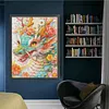 Blossom Dragon-14CT Stamped Cross Stitch Egyptian Cotton 75*95cm (Big Size) tapestrymarket