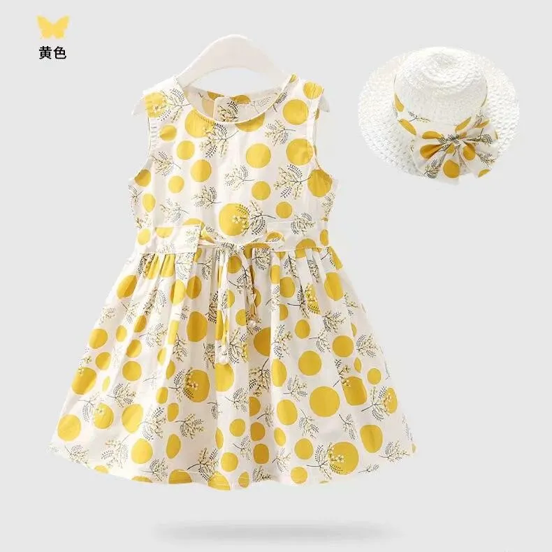 Girl Princess Dress New Summer Kid Girls Dress Floral Sweet Children Party Suits Elegant  Costume Children Clothing Clothes 2021