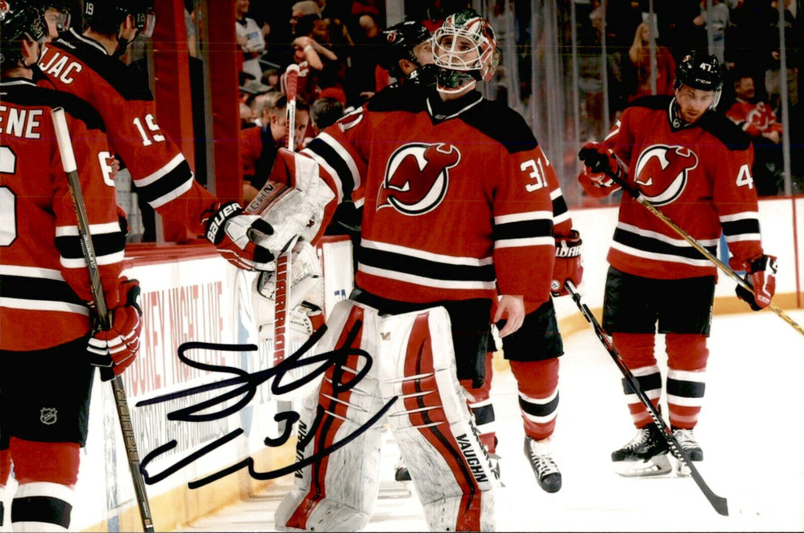 Scott Wedgewood SIGNED 4x6 Photo Poster painting NEW JERSEY DEVILS #3