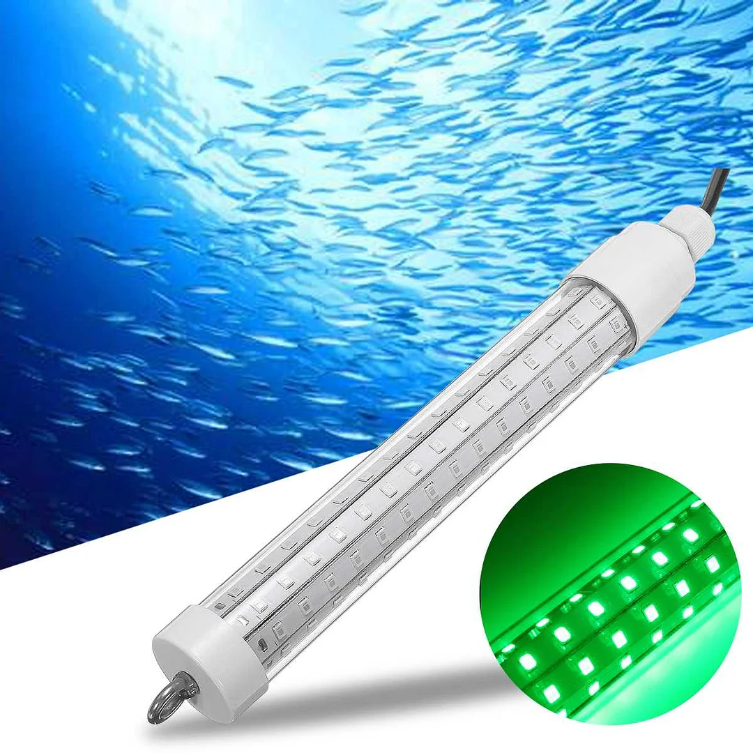 10W Fishing Light underwater led lights for ponds Attracting Fish LED Night Luring Lamps boat light Docks Fishing Tool Green