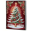 (US Local)Christmas Tree Special Shaped Diamond Painting Journal Notebook for Adults