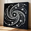 DIY Pearl Painting Vortex for Home Wall Decor with Frame(30*30cm)