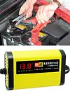 Car Battery Charger LED Display Smart Automotive Truck Motorcycle Car Charger