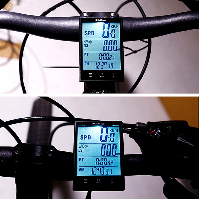 MAXIN Wireless Bike Computer - Waterproof Speedometer With Large LCD Display & Compass For Cycling
