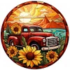 Diamond Painting -DIY Round Drill Sunflower Car