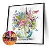 2Pack Flower Butterfly-Crystal Rhinestone Diamond Painting(30x30cm)