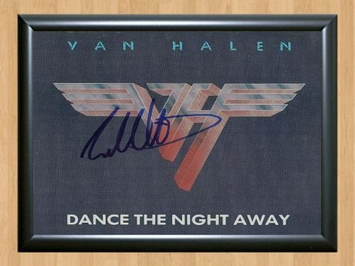 Van Halen Eddie Dance the Night Away Signed Autographed Photo Poster painting Poster Print Memorabilia A4 Size