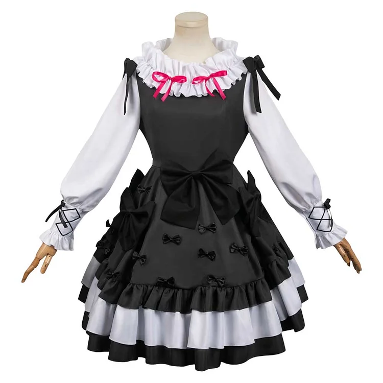 Anime Kaname Madoka Black Lolita Dress Outfits Cosplay Costume Halloween Carnival Suit