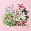 Cats-14CT Stamped Cross Stitch Kit(30*26cm)