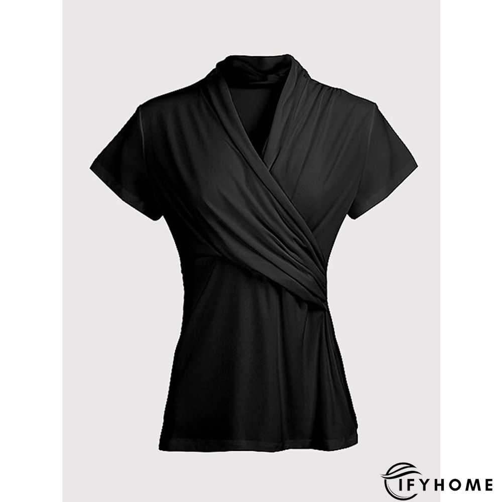 Women's Dress Set Casual Dress Two Piece Dress Daily Vacation Fashion Casual Lace up Ruched Maxi Dress V Neck Short Sleeve Floral Regular Fit Black Spring Summer S M L XL XXL | IFYHOME